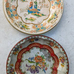 Bundle of two (2) Vintage Dahar Decorated Ware 1971 Bowls